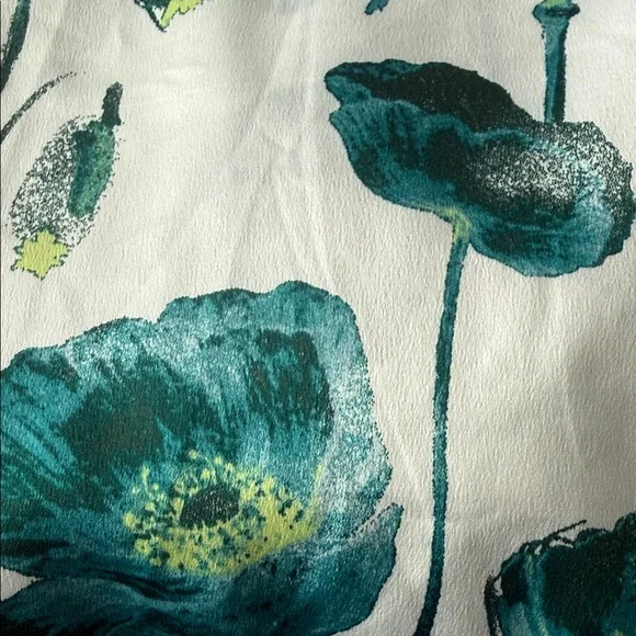 Alfani Green and White Floral Blouse - Picture 4 of 4